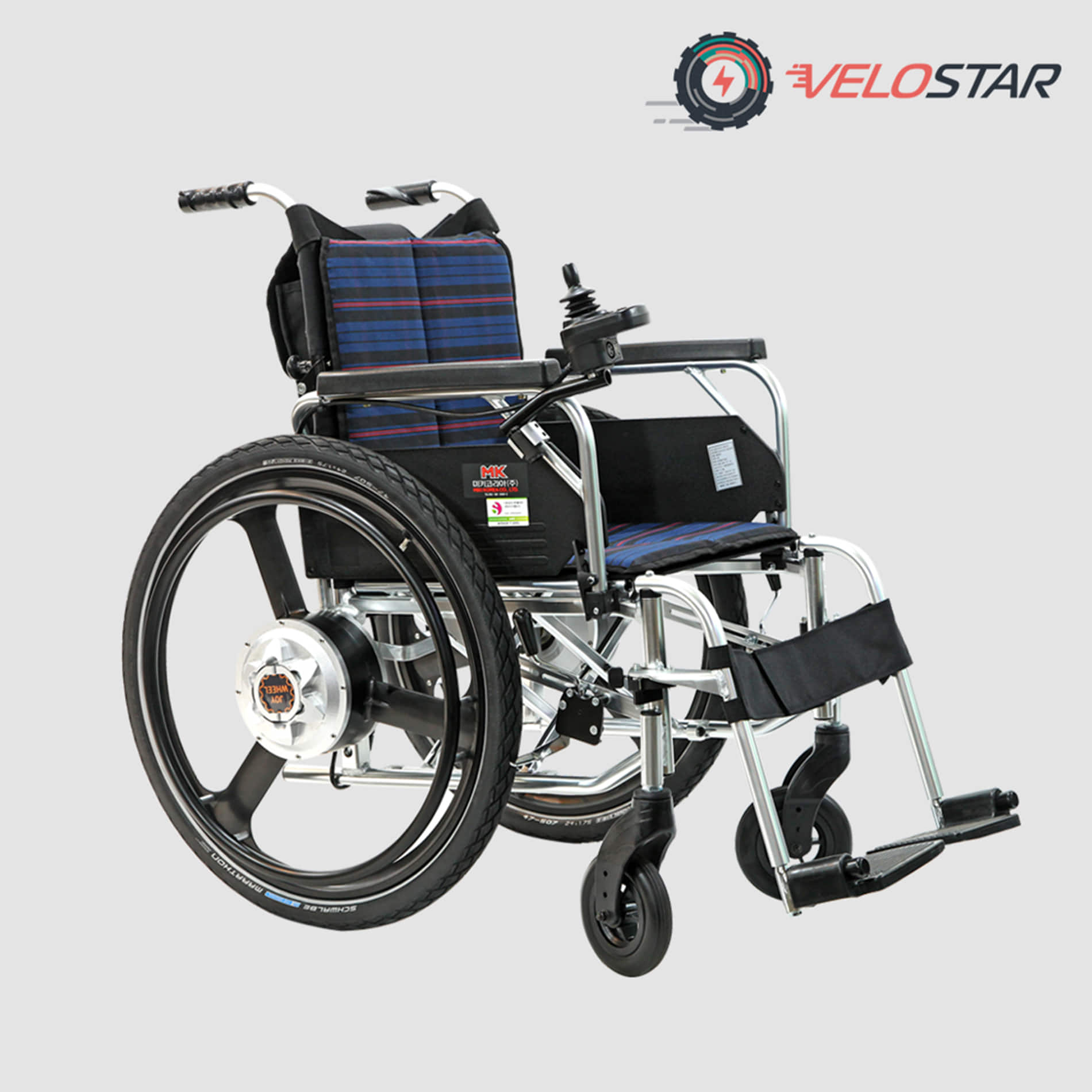 조이-미키 국내 휠체어 제조사 미키 미라지에 조이휠 결합한 제품